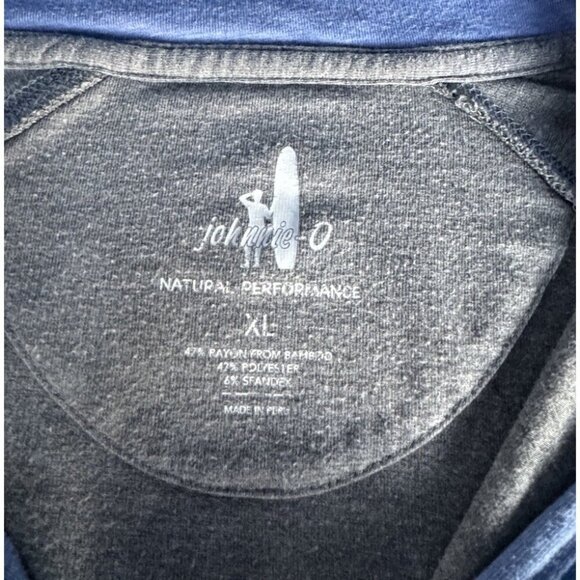 Johnnie-O Mens Sz XL Gray Sully 1/4 Zip Pullover - Picture 7 of 11